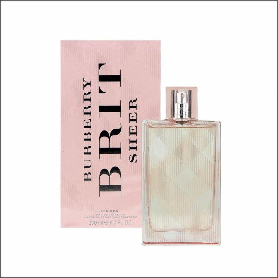 Burberry Brit Sheer Eau de Toilette 200ml - Cosmetics Fragrance Direct -5045493114143
