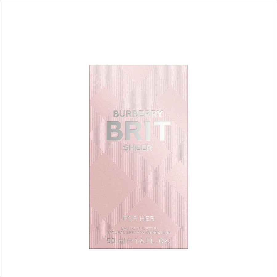 Burberry Brit Sheer Eau De Toilette 50ml - Cosmetics Fragrance Direct -3614226905147