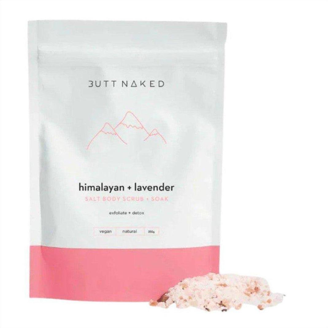 Butt Naked Himalayan + Lavender Salt Body Scrub + Soak 250g