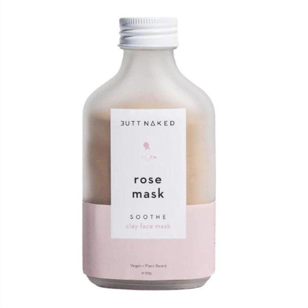 Butt Naked Rose Pink Clay Face Mask 50g - Cosmetics Fragrance Direct -0787099256210