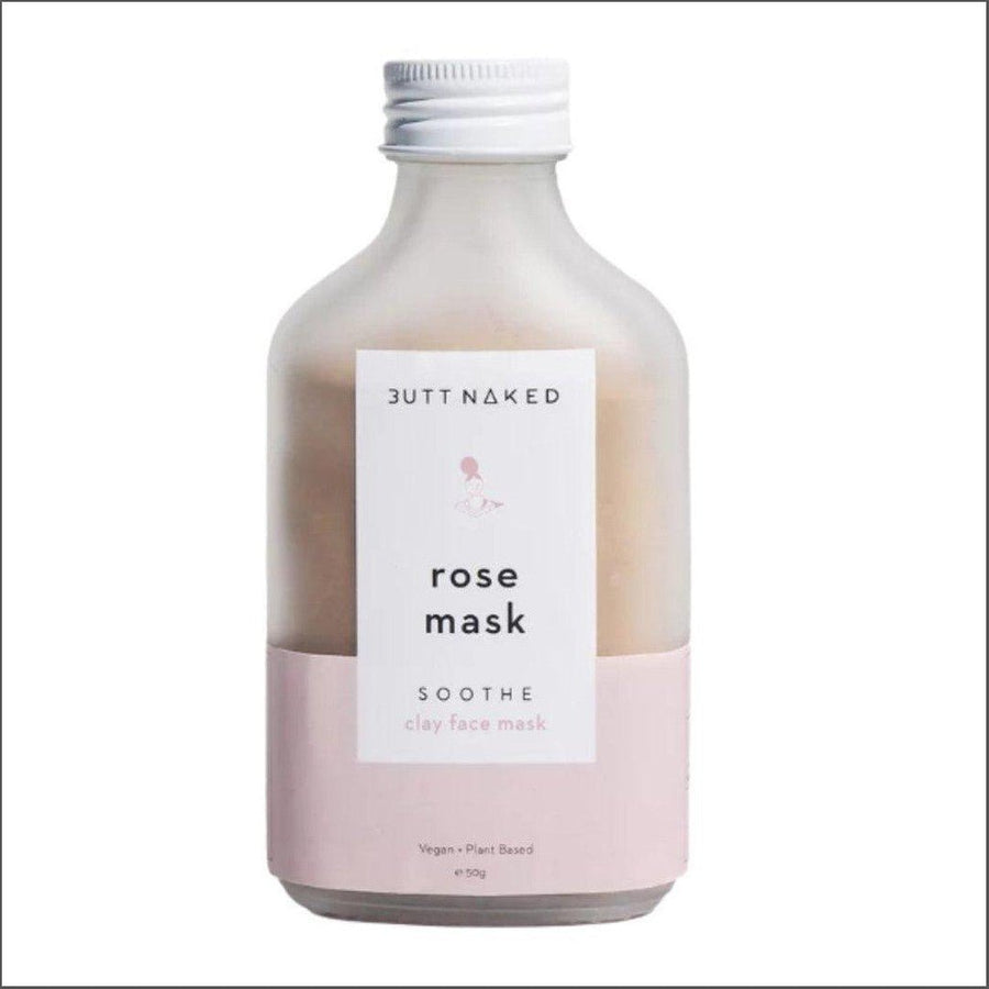 Butt Naked Rose Pink Clay Face Mask 50g - Cosmetics Fragrance Direct -0787099256210
