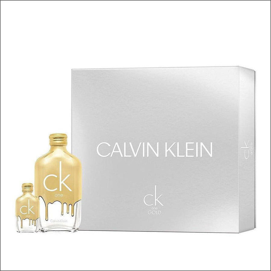 Calvin Klein CK One Gold Eau de Toilette 100ml Gift Set - Cosmetics Fragrance Direct -3.61423E+12