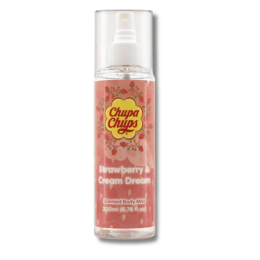 Chupa Chups Strawberry & Cream Dream Scented Body Mist 200ml - Cosmetics Fragrance Direct -9314108236881