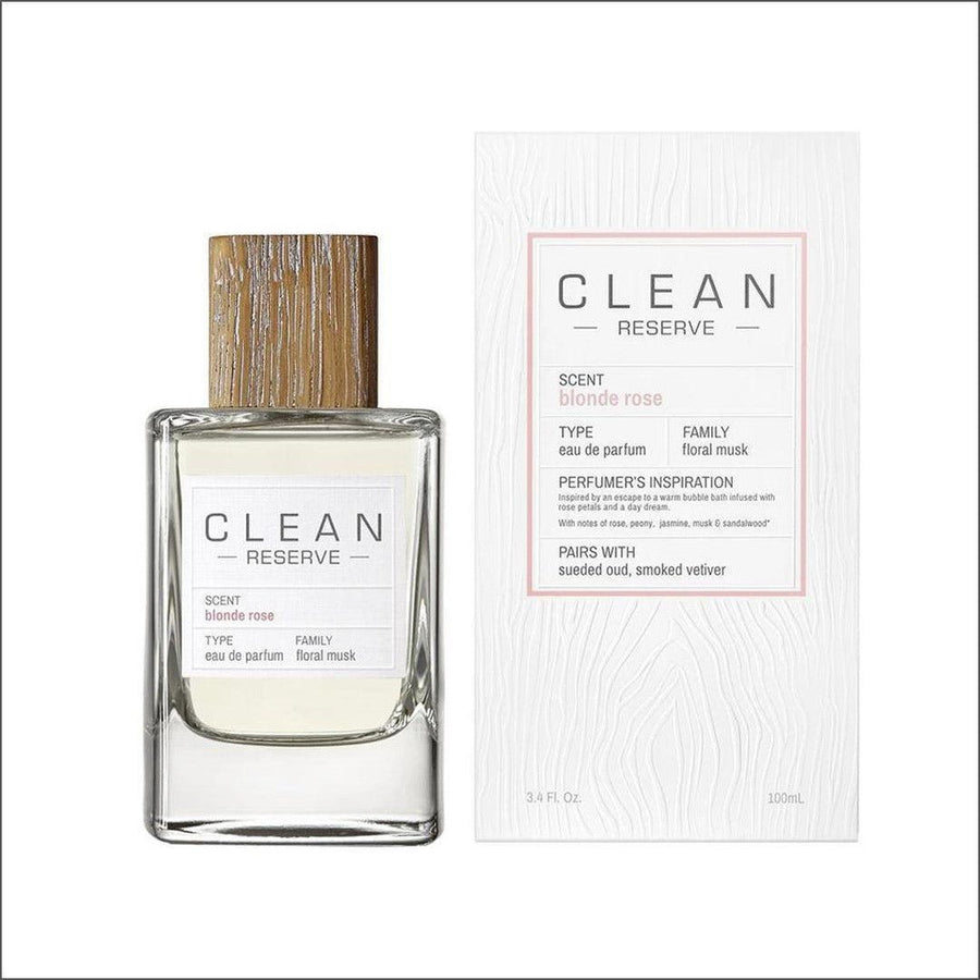 Clean Reserve Blonde Rose Eau De Parfum 100ml - Cosmetics Fragrance Direct -874034007423