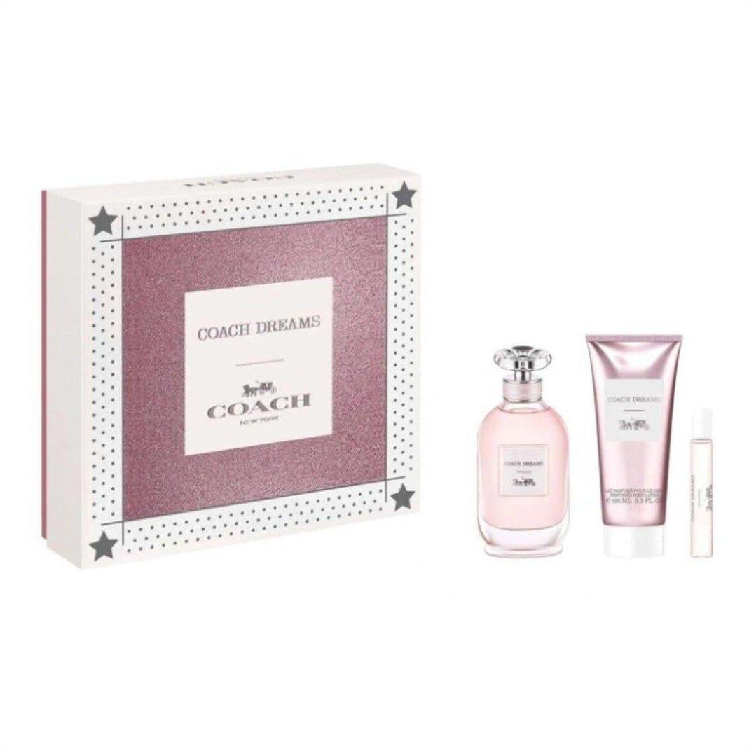 Coach Dreams Eau De Parfum 90ml 3 Piece Giftset - Cosmetics Fragrance Direct -3386460129275