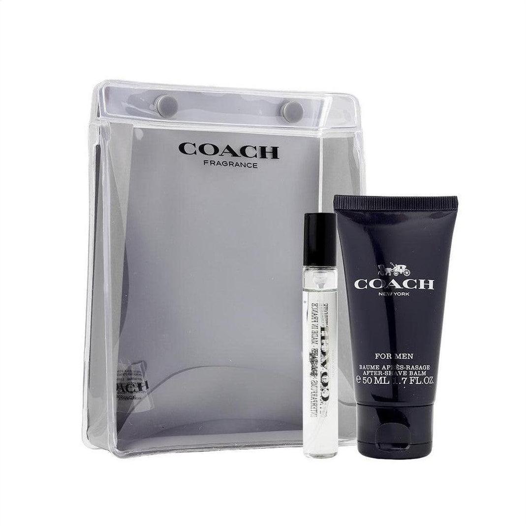 Coach Gift Set Eau De Toilette 7.5ml + 50ml After Shave Balm - Cosmetics Fragrance Direct -3.38646E+12