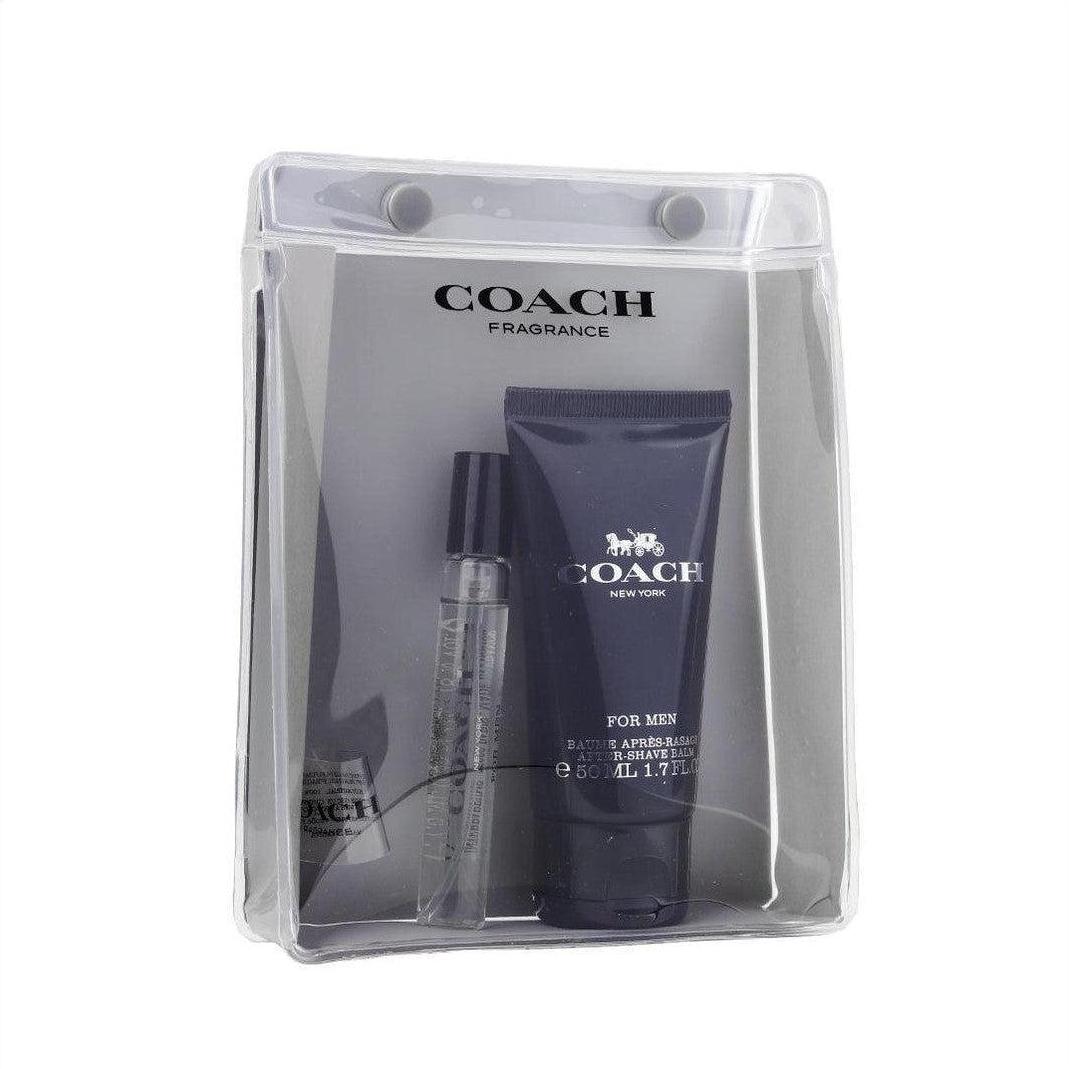 Coach Gift Set Eau De Toilette 7.5ml + 50ml After Shave Balm - Cosmetics Fragrance Direct -3.38646E+12