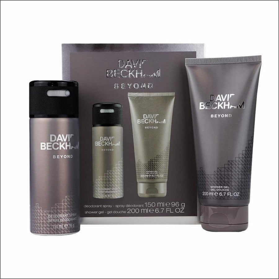 David Beckham Beyond Deodorant Spray 150ml Gift Set - Cosmetics Fragrance Direct -3614226665706