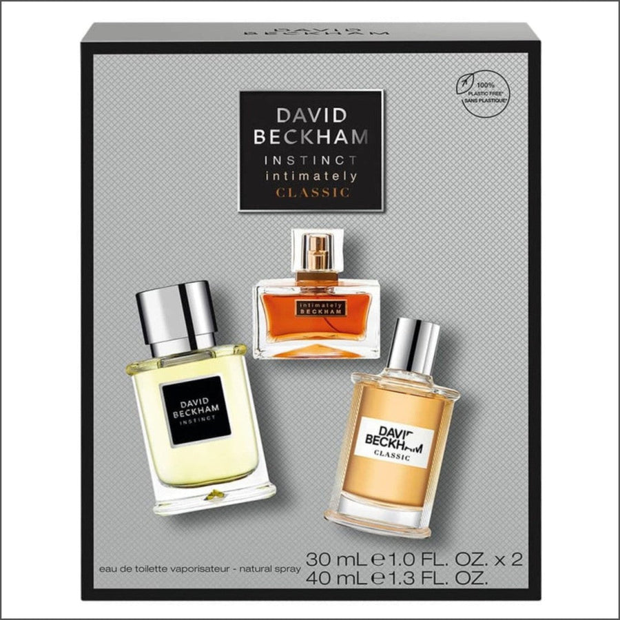 David Beckham Eau De Toilette Trio Set 3 Piece Gift Set For Men - Cosmetics Fragrance Direct -3616303795283