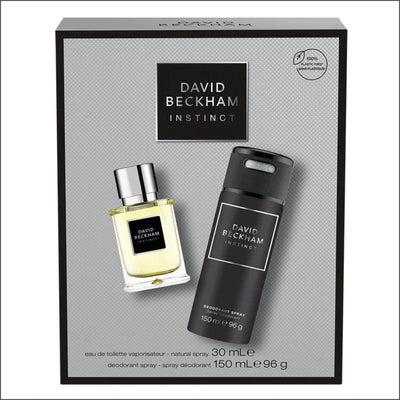 David Beckham Instinct Eau de Toilette 30ml + Deodorant Spray 150ml - Cosmetics Fragrance Direct -3616303795207
