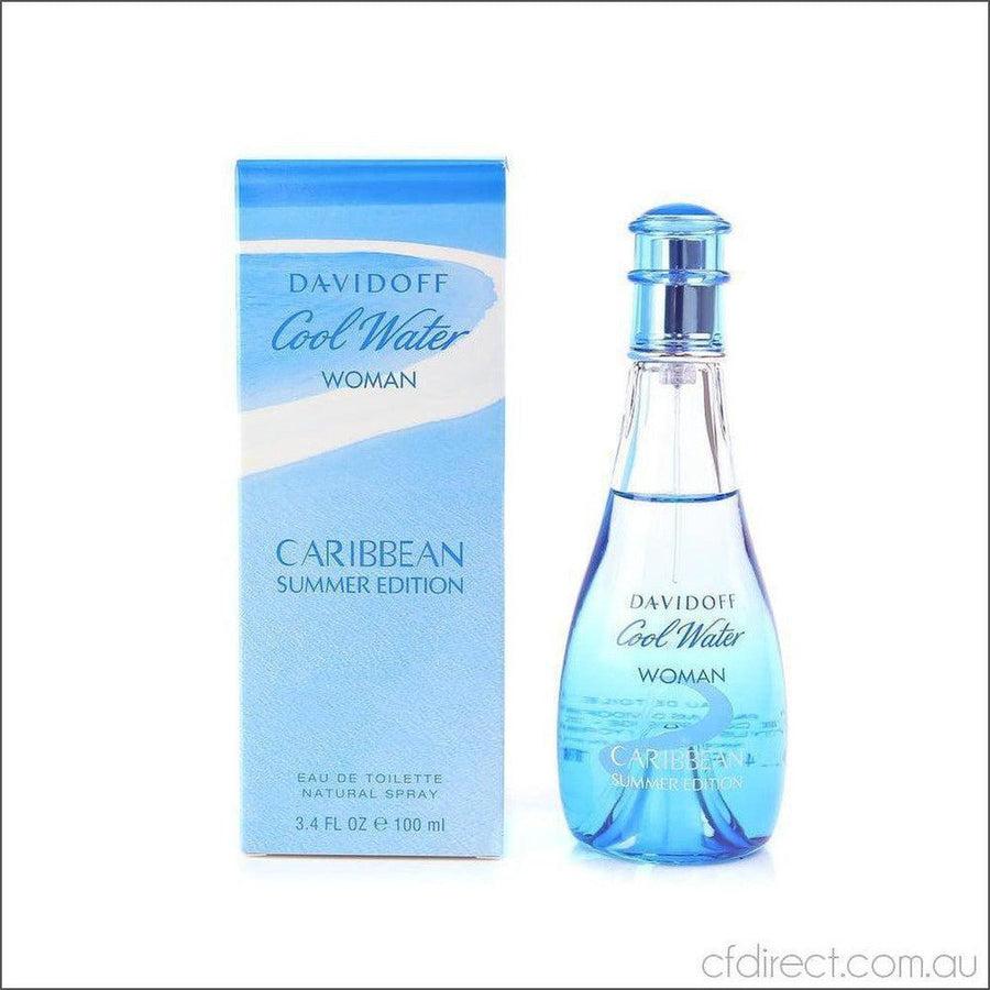 Davidoff Cool Water Woman Carribbean Summer Edition Eau de Toilette 100ml - Cosmetics Fragrance Direct -3614224485153