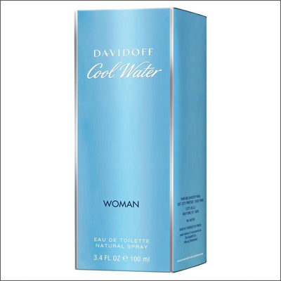 Davidoff Cool Water Woman Eau de Toilette Spray 100ml - Cosmetics Fragrance Direct -3414202011752