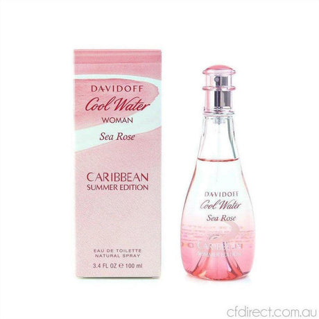 Davidoff Cool Water Woman Sea Rose Caribbean Summer Edition Eau de Toilette 100ml - Cosmetics Fragrance Direct -3614224488314