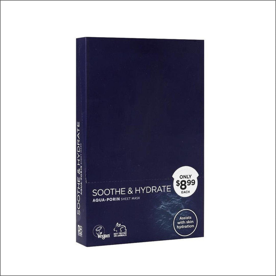 DB Soothe & Hydrate Aqua-Porin Sheet Mask 6 Pack - Cosmetics Fragrance Direct -9336830044794