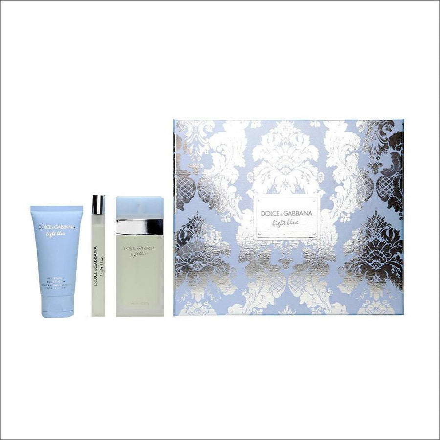 Dolce & Gabbana Light Blue Eau de Toilette 50ml Gift Set - Cosmetics Fragrance Direct -3.42348E+12