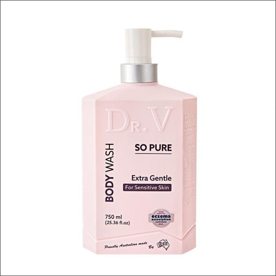 Dr. V So Pure Extra Gentle Body Wash 750ml - Cosmetics Fragrance Direct-9322316006035