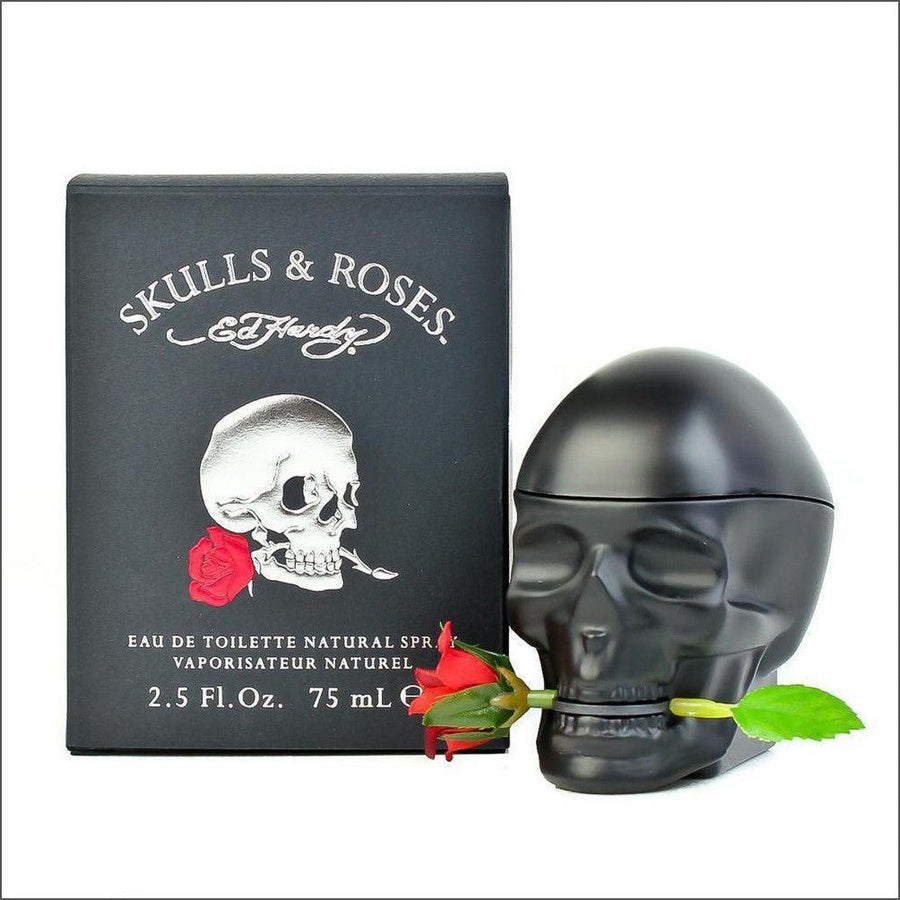 Ed Hardy Skulls and Roses For Him Eau de Toilette 75ml - Cosmetics Fragrance Direct-76624436