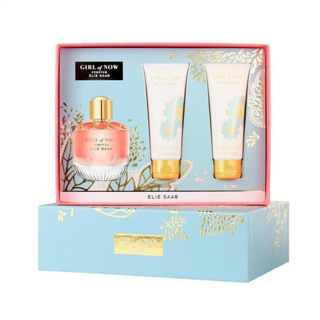 Elie Saab Girl Of Now Forever Eau De Parfum 50ml 3 Piece Gift Set - Cosmetics Fragrance Direct-91975220