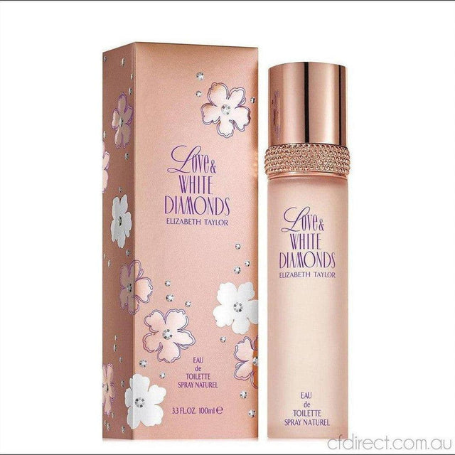 Elizabeth Taylor Love and White Diamonds Eau de Toilette 100ml - Cosmetics Fragrance Direct-719346641838