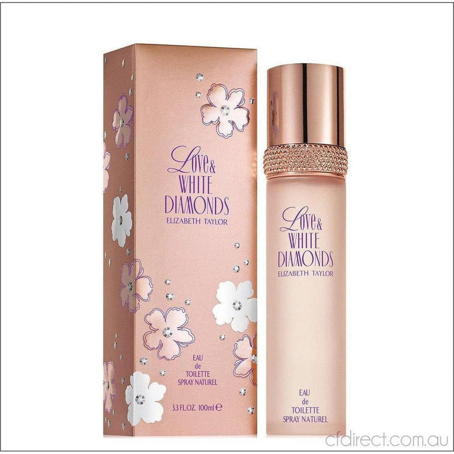 Elizabeth Taylor Love and White Diamonds Eau de Toilette 100ml - Cosmetics Fragrance Direct-719346641838