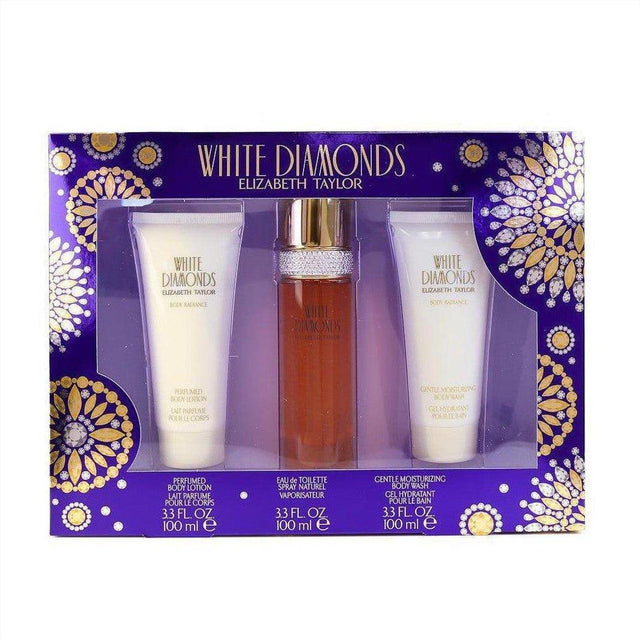 Elizabeth Taylor White Diamonds 3 piece Gift Set - Cosmetics Fragrance Direct-7.19346E+11