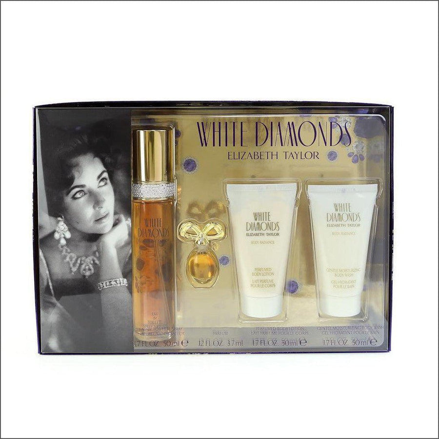 Elizabeth Taylor White Diamonds Eau de Toilette 50ml Gift Set - Cosmetics Fragrance Direct-70398516