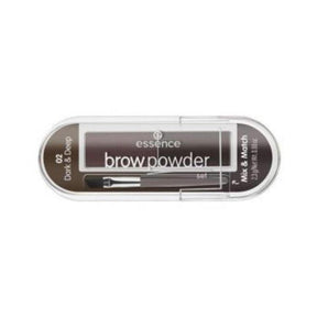 Essence Brow Powder Set 02 dark & Deep Brown - Cosmetics Fragrance Direct-4059729271211