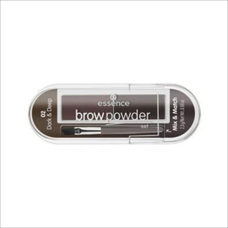 Essence Brow Powder Set 02 dark & Deep Brown