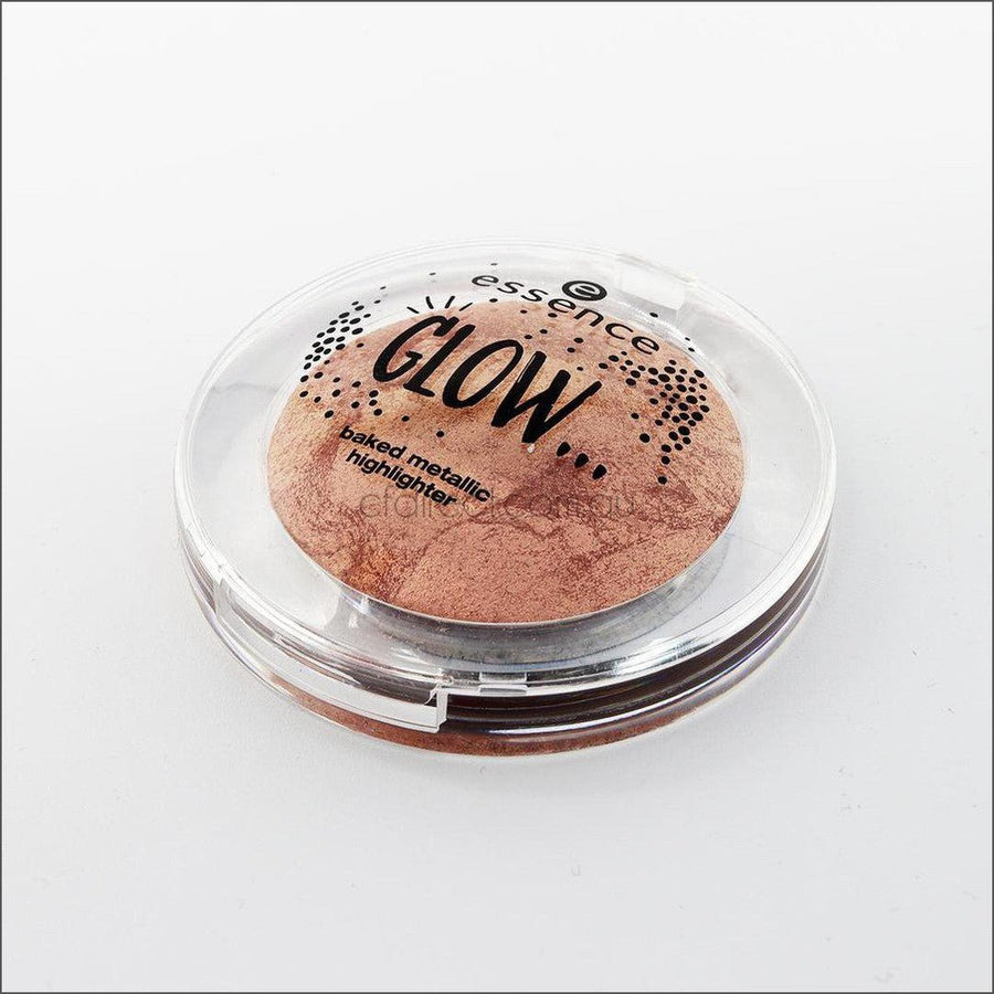 Essence Glow Baked Metallic Highlighter 03 Like Glitter Is Raining Down On You - Cosmetics Fragrance Direct-4059729010438
