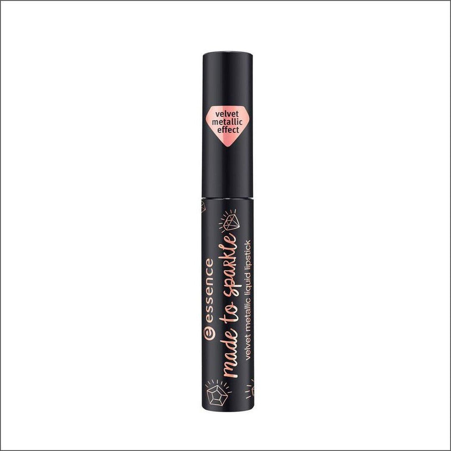 Essence Made To Sparkle Velvet Metallic Liquid Lipstick - 02 Get Some Sparkle On! 8ml - Cosmetics Fragrance Direct-4251232272550