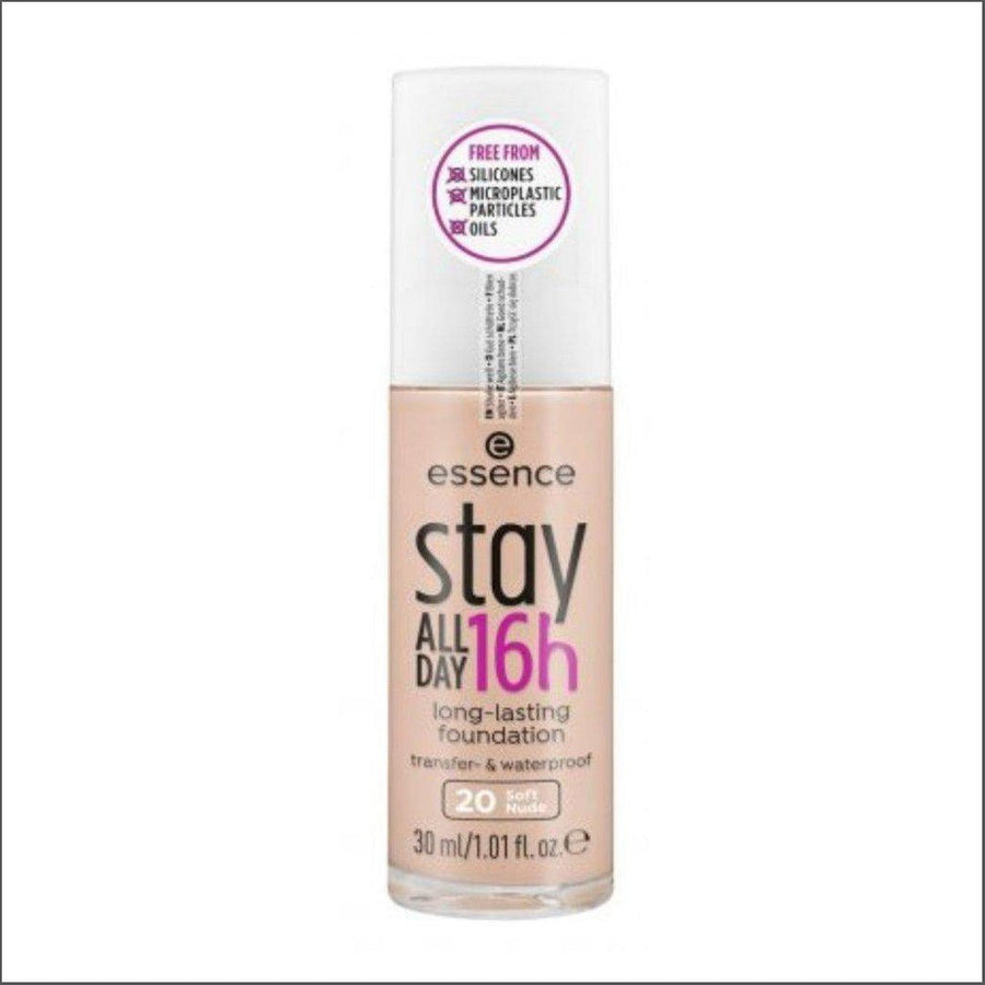 Essence Stay All Day 16h Foundation 20 Soft Nude 30ml - Cosmetics Fragrance Direct-4059729308207