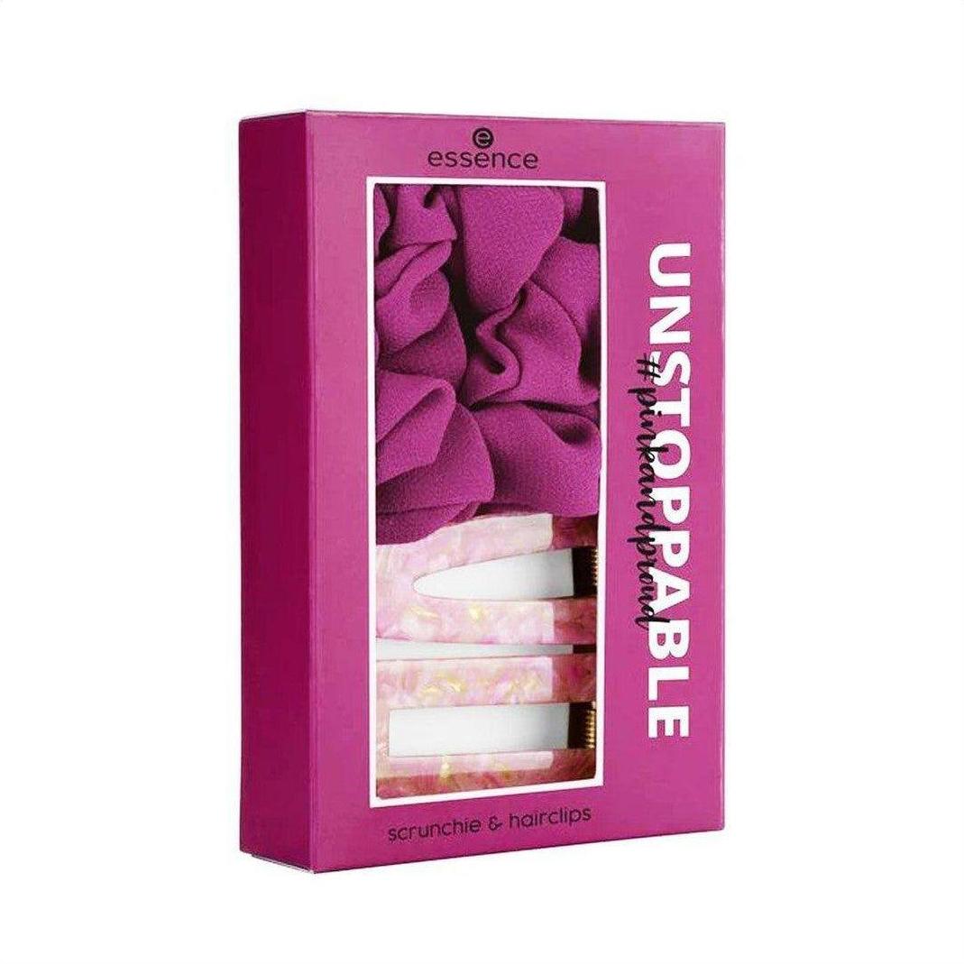 Essence Unstoppable Pink And Proud Scrunchie & Hairclips - Cosmetics Fragrance Direct-4059729311788