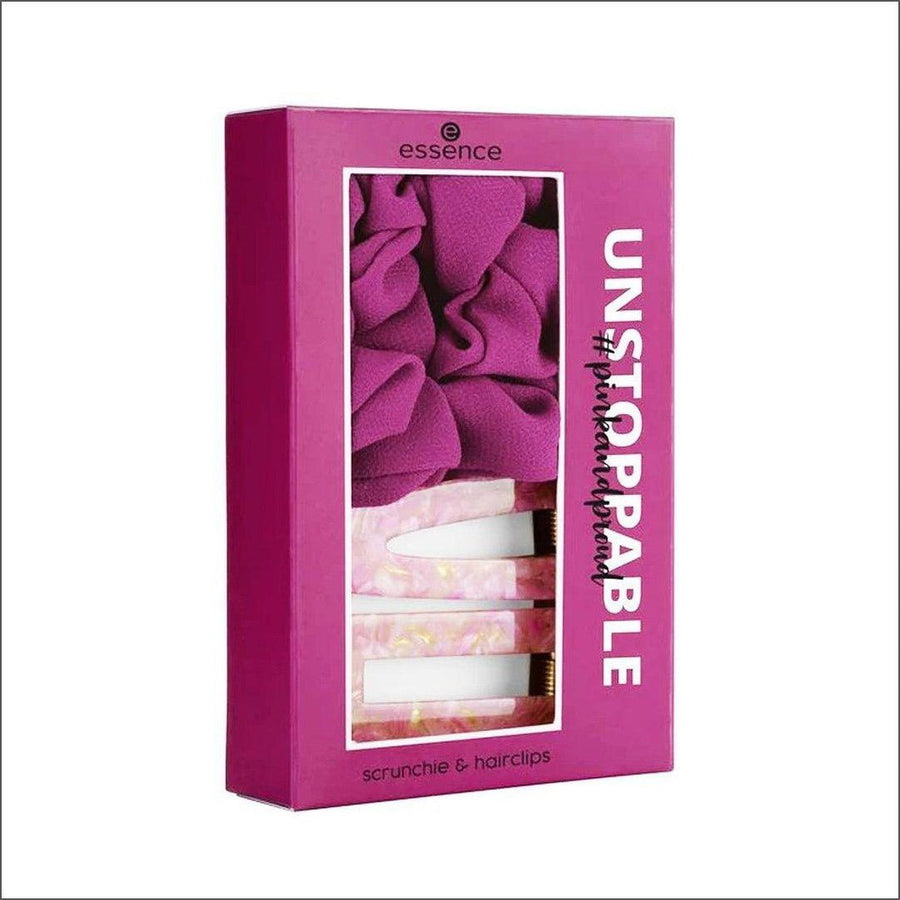Essence Unstoppable Pink And Proud Scrunchie & Hairclips