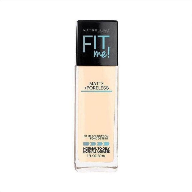 Fit Me Matte + Poreless Foundation - 110 Porcelain - Cosmetics Fragrance Direct-041554433418
