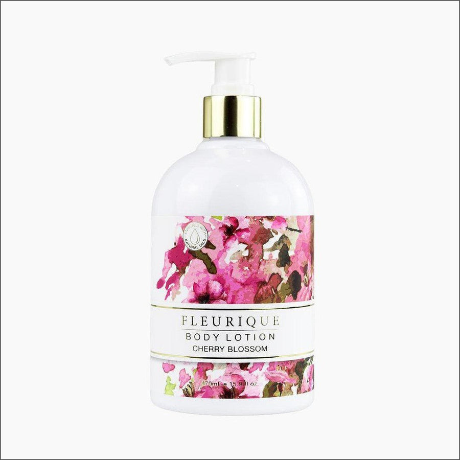 Fleurique Body Lotion Cherry Blossom 470ml - Cosmetics Fragrance Direct-9329370352320