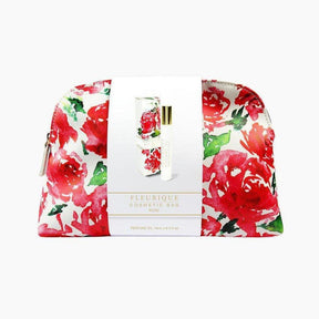 Fleurique Cosmetic Bag + Rose Perfume Oil 10ml - Cosmetics Fragrance Direct-9329370352399