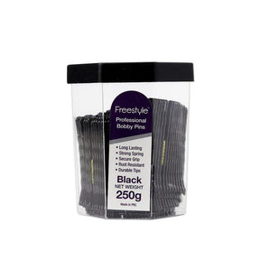 Freestyle Professional Bobby Pins Value Pack - Black - Cosmetics Fragrance Direct-9313312096977