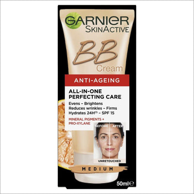 Garnier BB Cream Anti Ageing Medium 50ml - Cosmetics Fragrance Direct-3600541228535
