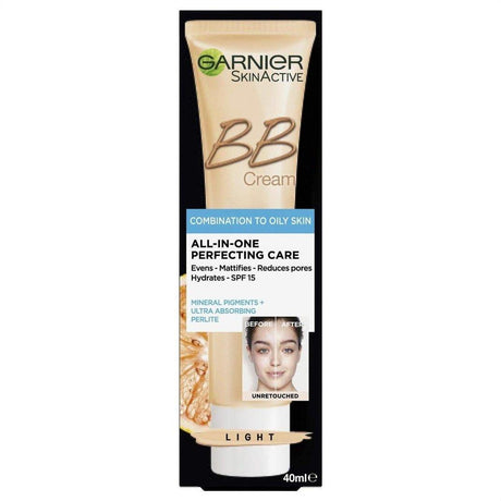 Garnier BB Cream Combination to Oily Skin Light 40ml - Cosmetics Fragrance Direct-28489012