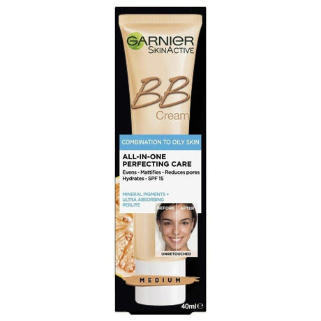 Garnier BB Cream Combination to Oily Skin - Medium 40ml - Cosmetics Fragrance Direct-3600541194762