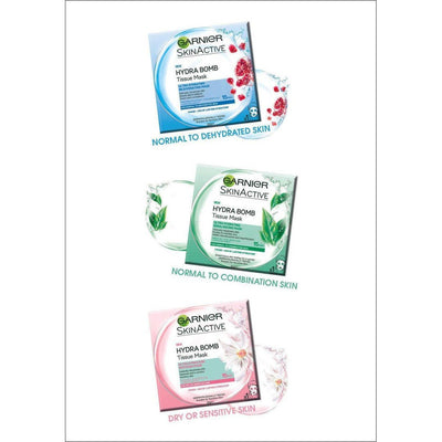 Garnier Hydra Bomb Tissue Pomegrante Mask - Cosmetics Fragrance Direct-6923700950953