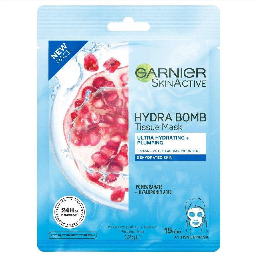 Garnier Hydra Bomb Tissue Pomegrante Mask - Cosmetics Fragrance Direct-6923700950953