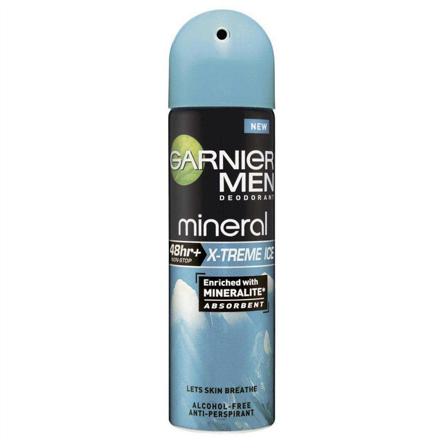 Garnier Men Deodorant Mineral X-treme Ice Aerosol - Cosmetics Fragrance Direct-24851764