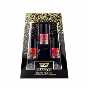 Golddigga Diva Nail Polish 4 Piece Set - Cosmetics Fragrance Direct-5013692250610