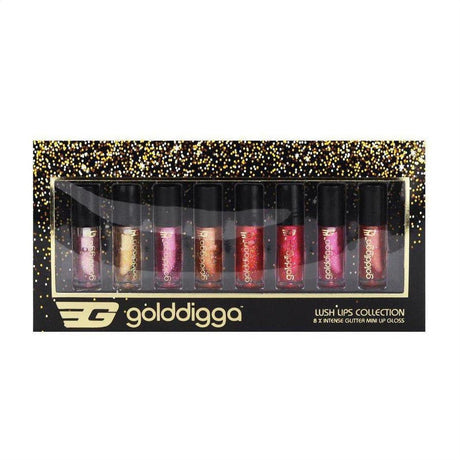 Golddigga Lush Lips 8 Piece Mini Collection - Cosmetics Fragrance Direct-05985588