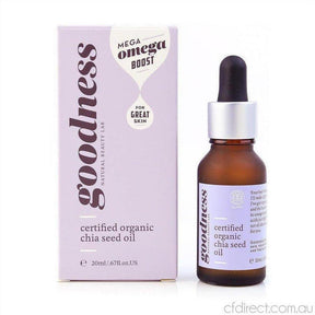 Goodness Certified Organic Chia Seed Oil 20ml - Cosmetics Fragrance Direct-94548532