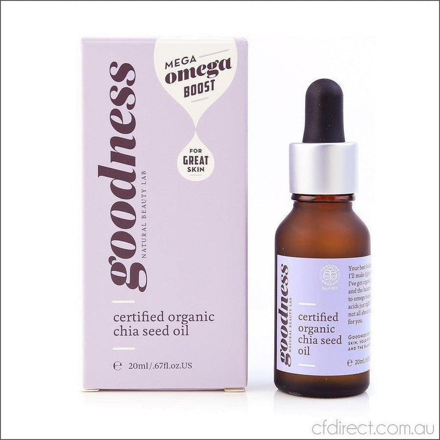 Goodness Certified Organic Chia Seed Oil 20ml - Cosmetics Fragrance Direct-94548532