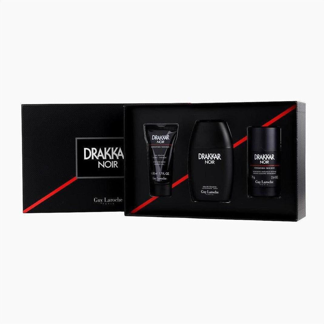 Guy Laroche Drakkar Noir 3 Piece Gift Set - Cosmetics Fragrance Direct-5029726275467