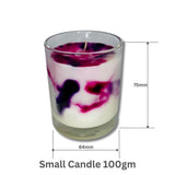 Handmade scented Marble Soy Candle Japanese Honeysuckle Pink - Cosmetics Fragrance Direct-