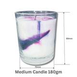 Handmade scented Marble Soy Candle Japanese Honeysuckle Purple - Cosmetics Fragrance Direct-